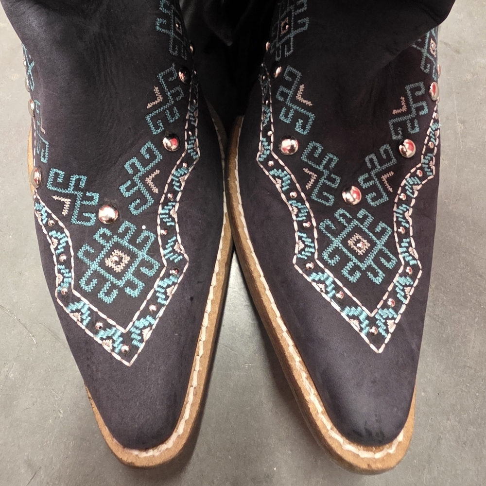 Dingo Tequila Sunrise Fringe Western Leather Boot - Picture 9 of 13